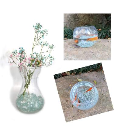 5 LB Clear Glass Marbles for Vases & Crafts - Decorative Stones for Aquariums, Party Centerpieces & More - Buy Online on GoSupps.com
