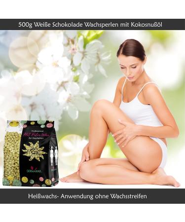 Dermawax Waxing Pearls for Sensitive Skin | Hot Wax & Intimate Hair Removal | 500g Professional Depilation for Face Legs & Brazilian - Buy Online on GoSupps.com