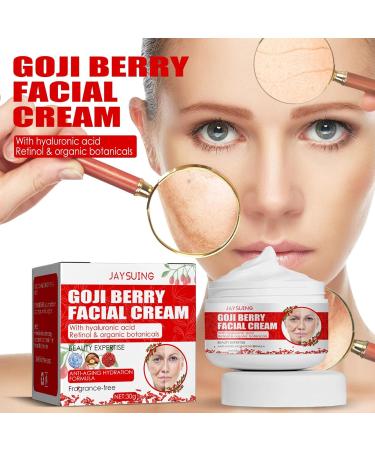 Facial Cream Firming Face Cream Health Goji Berry Fragrance Hydrate and Soothe the Skin Make the Skin Soft Tender Diluting Nasolabial Folds Tightening Contours Lifting and Firming Facial Skin - Buy Online on GoSupps.com