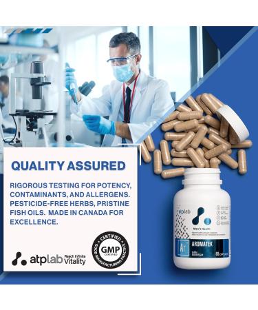 ATP LAB Aromatek 60 Caps | Unique Men's Health Formula | International Shipping Available - Buy Online on GoSupps.com