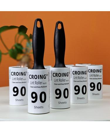 Croing Extra Sticky Lint Roller (720 Leaves) - Ideal for Clothing Cat & Dog Hair Removal | International Shipping Available - Buy Online on GoSupps.com