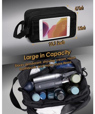 TACTICISM Toiletry Bag for Men Travel Bag  Dry Wet Separate Travel Toiletry Bag  Tactical Molle Dopp Kit for Men with Large Capacity  Water-Resistant Shaving Bag for Adult Women for Travel  Black A-Black - Buy Online on GoSupps.com
