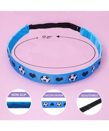 Shop Weipuer 4-Pack Adjustable Elastic Football Headbands for Girls Slide-Resistant Athletic Hair Bands - Buy Online on GoSupps.com