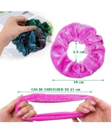 15pcs Velvet Hair Ties - Colorful Scrunchies & Elastic Hair Bands for Women & Girls - Perfect Ponytail Accessories - Buy Online on GoSupps.com