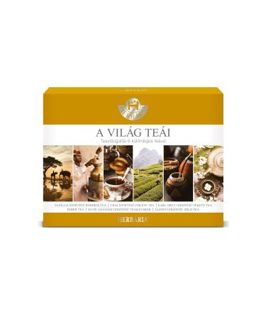 Herbaria World of Flavours Natural Fruit and Herbal Tea Flavoured Tea with Spices Premium Selection Gift Box 6 Types