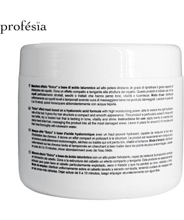  Profesia PROFESIA Botox Restructuring Mask 500ml Treatment for Damaged Hair Hyaluronic Acid Argan Oil and Macadamia - Buy Online on GoSupps.com