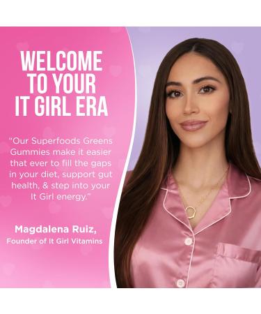 Organic Super Greens Multivitamin Gummies Superfood Gummy Bears with Spirulina Chlorella Prebiotic Fiber Fruits & Veggies for Gut Health Digestion Energy & Beauty 100 Gummies Pink Starburst Strawberry 1 Count (Pack  - Buy Online on GoSupps.com