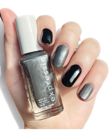 Essie Quick-Dry Nail Polish Expressie After Midnight Kit - Black & Charcoal Gray - 8-Free Vegan - 1 Kit - Buy Online on GoSupps.com