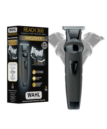 Wahl Manscaper Reach 360 Ratchet Head Cordless Body and Beard Trimmer for Men with No-Slip Grip for Precise Control During Face Body and Manscape Grooming Model 3025951