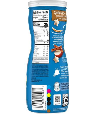 Gerber Puffs Cereal Snack - Apple Cinnamon Flavor for 8+ Months - 1.48 oz (42 g) - Buy Online on GoSupps.com