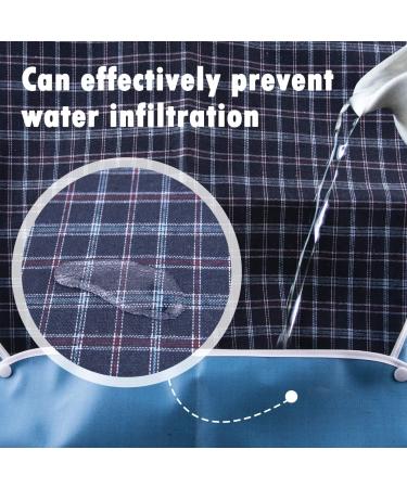 Waterproof Adult Dining Bibs - 2 Pack for Men & Disabled - Clothing Protector, Elderly Feeding Bibs - Buy Online on GoSupps.com