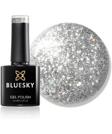 BLUESKY Gel Polish DAZZLING RANGE NEW LUXURIOUS GLITTERS CHRISTMAS 2021 UV LED NAIL SOAK OFF (Requires Drying Under UV LED Lamp) (BDP08 Silver Rally) - Buy Online on GoSupps.com