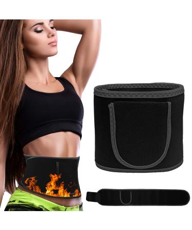 Waist trainer for losing weight smart hula hoop belly path belt with telephone holder for hula hoop training fitness belt 113cm sweat belt for men and women lose weight quickly.