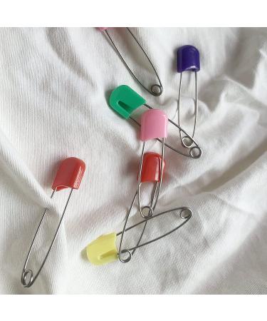100 Pieces Diaper Pins 2.2 inch Baby Safety Pins Long Plastic Head Safety Pin with Locking Closures Plastic Head Cloth Diaper Pins Stainless Steel Nappy Pins Plastic Head Safety Pin - Buy Online on GoSupps.com