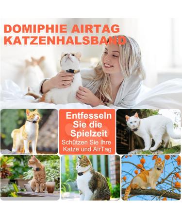 Waterproof Airtag Cat Collar - Reflective Gray XS (18-23cm) with Safety Lock & Elastic for Kittens & Small Dogs - Buy Online on GoSupps.com