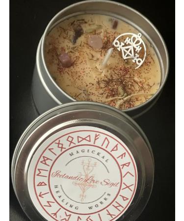 Aromatherapy Soy Wax Intention Candle - Love Sigil - Rose Gardenia & Lily - International Shipping Available - Buy Online on GoSupps.com