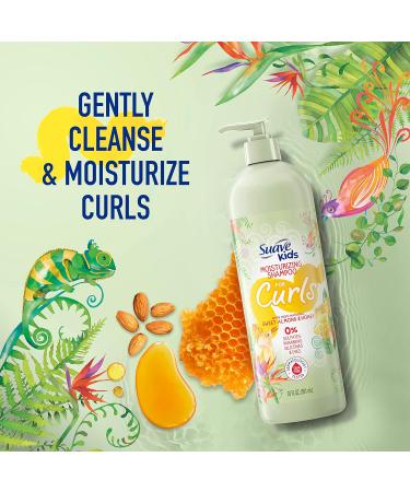 Suave Kids Curly Hair Shampoo & Conditioner Set - Sweet Almond & Honey Infused, 16.5 Oz Ea (2 Piece Set) - Buy Online on GoSupps.com