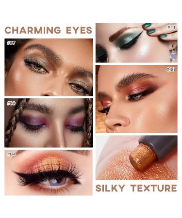 LOKFAR Eye-Shadow Stick - Rotatable Cream Pencil, Glitter Shimmer Eyeshadow Stick for Eye Makeup (02 Light Gold Shimmer) - Buy Online on GoSupps.com