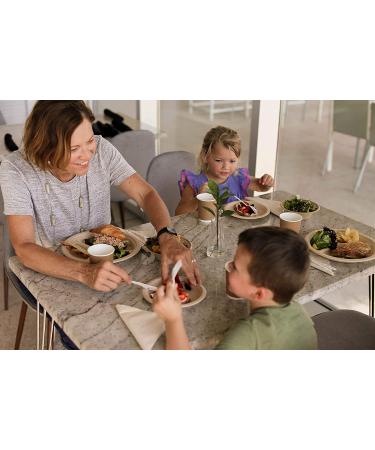 Earth's Natural Alternative 10 Compostable Plates - 50 Pack | Eco-Friendly 3-Compartment Dinnerware - Buy Online on GoSupps.com