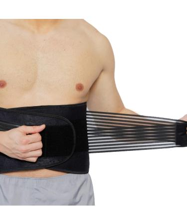 NEOtech Care Neoprene Back Brace - Double Straps Compression Support (XXXL Blue & Black) | International Shipping Available - Buy Online on GoSupps.com