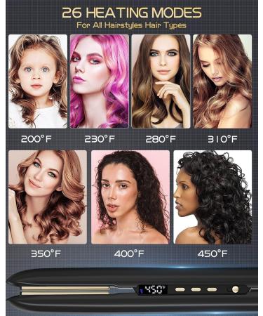 Buy Cordless Hair Straightener & Curler - 2-in-1 Portable USB Rechargeable Iron with 12800mAh Battery for Travel - Buy Online on GoSupps.com