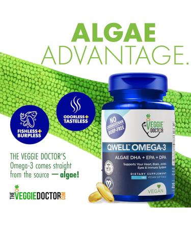 Vegan Omega 3 Supplement Algae Omega 3 with DHA EPA DPA Vegan Capsules from Algal Fish Oil Alternative Plant-Based Algae Oil Formula Non-GMO Carrageenan-Free (180 Capsules 3 Month Supply) 180 Count (Pack of 1) - Buy Online on GoSupps.com