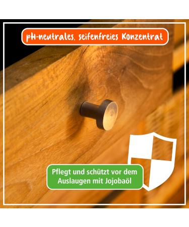 Poliboy Wood Cleaner - Concentrated Furniture Cleaner (2x 500ml) with Cotton Cloth | Made in Germany - Ideal for Indoor & Outdoor Use - Buy Online on GoSupps.com