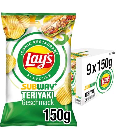 Buy Lay's Subway Chicken Teriyaki Crispy Potato Chips (9 x 150g) - Perfect for Parties Ships Internationally! - Buy Online on GoSupps.com