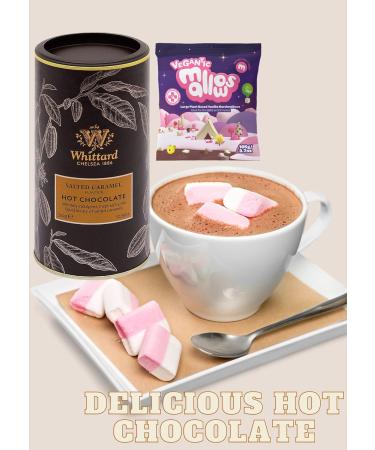 Whittards Hot Chocolate Salted Caramel Cocoa Powder With 2Pack Vegantic Marshmallow Suitable For Vegan - Buy Online on GoSupps.com