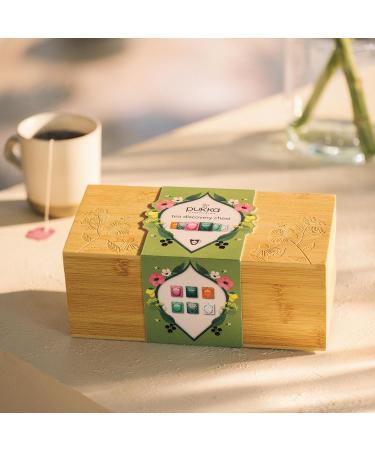 Pukka Herbs Herbal Tea Chest |Organic | Tea Collection | Reusable Sharing Box | 42 Sachets | 6 Flavours Ginger Chamomile Mint 42 Count (Pack of 1) - Buy Online on GoSupps.com