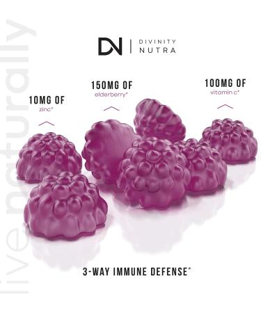 Sambucus Black Elderberry Gummies with Zinc, Vitamin C - Immunity Support - 120 Gummies - Buy Online on GoSupps.com