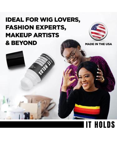 Premium Roll-On Body Glue for Skin - Liquid Fashion Tape | Butt & Body Glue | Sweat Resistant Adhesive | Wig & Sock Glue | Residue-Free | Made in USA - 2oz (1 Pack) - Buy Online on GoSupps.com