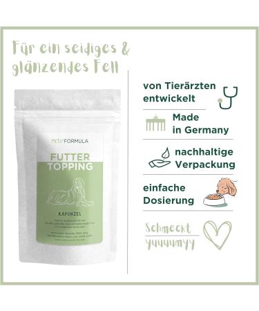 Rapunzel Skin & Fur Powder for Dogs | Relieves Hair Loss & Vitalizes Skin | Strengthens Hair Roots with B-Vitamins Omega 3 Biotin & Zinc - Buy Online on GoSupps.com