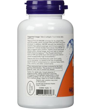 Now Foods Neptune Krill Oil 500mg - 2-Pack, 120 Softgels - Premium Quality Antarctic Krill Oil - Buy Online on GoSupps.com
