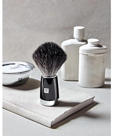 ZWILLING Vegan Shaving Brush - Synthetic Hair Soft Bristles for Safety Razor Shaving Easy-Care Black Brush - Buy Online on GoSupps.com