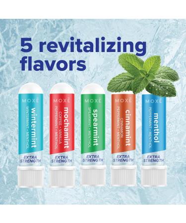 MOX Extra Strength Menthol Nasal Inhaler | Powerful Cooling Menthol for Sinus Relief & Clear Breathing | Made in The USA | Maximum Strength Aromatherapy for Instant Refreshment Menthol 3 Pack - Buy Online on GoSupps.com