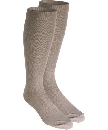 Truform Compression Socks 8-15 mmHg - Men's Tan Knee High Dress Socks (Pack of 4) - Medium - Buy Online on GoSupps.com