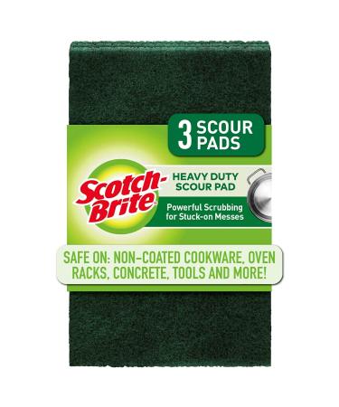 Buy Scotch-Brite Heavy Duty Scour Pads - Perfect for Kitchen Garage & Outdoors - 3-Pack - Buy Online on GoSupps.com