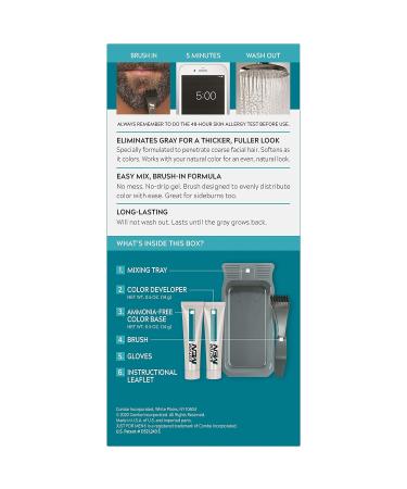 Just For Men Color Gel Mustache & Beard M-35 Medium Brown 1 ea (Pack of 2) - 2 Pack - Buy Online on GoSupps.com