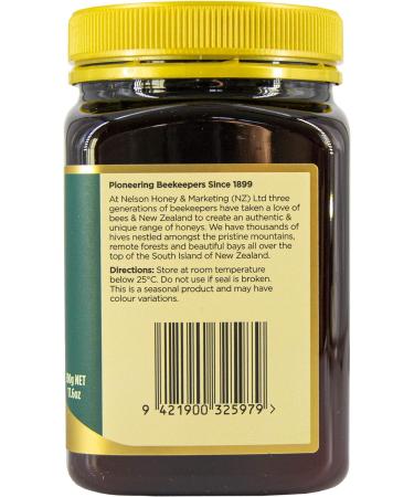Nelson Honey Manuka Honey 30+ 500g - Pure New Zealand Honey - Buy Online on GoSupps.com