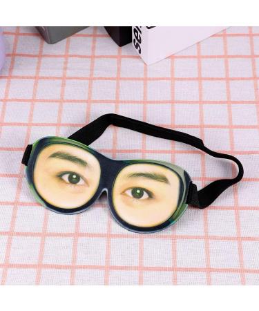 Beaupretty Funny Eye Mask 3D Sleep Mask with Glasses Design - Perfect for Travel and Sleeping - Buy Online on GoSupps.com