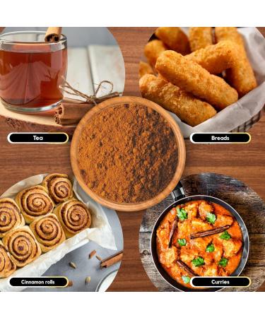 Organic Zing Cinnamon Powder | Pure and Natural | No Additives or Preservatives | Dal Cheeni Powder | Natural and 100% Pure | Packed and Produced in India - 115 gm (4 oz) Pack of 1 115 Gram ( 4.05 Ounce Pack of 1 ) - Buy Online on GoSupps.com