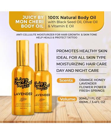 Natural Body Oil Spray - Black Seed Olive & Vitamin E for Scar Repair Eczema Psoriasis & Moisturizing | 3.4 oz - Flower Power - Buy Online on GoSupps.com