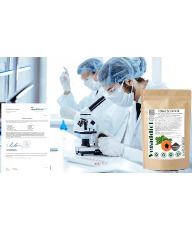 100% Natural Dried Papaya Seeds | High Enzyme Papaya (Papain) | No Additives | Vegan | Lab Tested | Gluten & Lactose Free | Ethical & Ecological | 25g - Buy Online on GoSupps.com