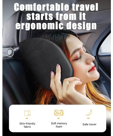 Zawaer Adjustable Car Headrest for Kids - Breathable Neck Support Pillow for Travel | 180 Rotation & Easy Installation - Buy Online on GoSupps.com