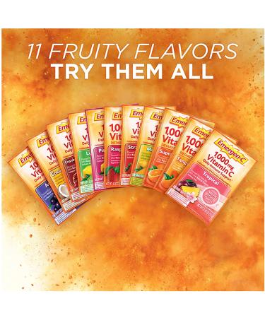 Emergen-C Vitamin C Strawberry-Kiwi 1000 mg - 30 Packets for Immune Support - Buy Online on GoSupps.com
