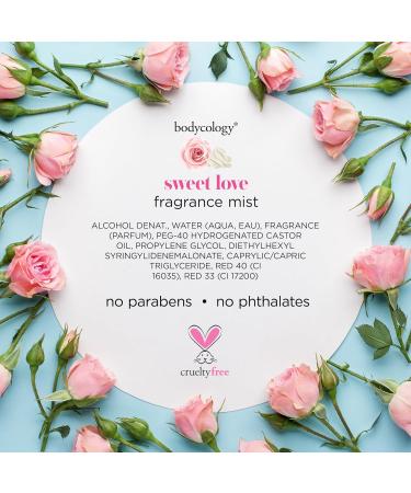 Bodycology Long-Lasting Fragrance Body Mist Sweet Love 8 fl oz - Buy Online on GoSupps.com