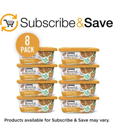 Purina Beneful Prepared Meals Chicken Stew Wet Dog Food - 8 Pack, 10 oz. Tubs - Adult Formula - Buy Online on GoSupps.com