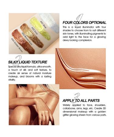 Luminous Golden Brown Body Glow Oil by LOKFAR - Waterproof Moisturizing Liquid Highlighter & Bronzer for Women | 2.8 Fl.oz - Buy Online on GoSupps.com