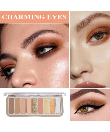9 Colors Eyeshadow Palette Matte Nude Eye Makeup Palette Ultra-Blendable Long Lasting High Pigmented Waterproof Nudes Neutral Smooth Eye Shadow Palette for Women Natural Charming Looking #01 9 Colors #01 - Buy Online on GoSupps.com